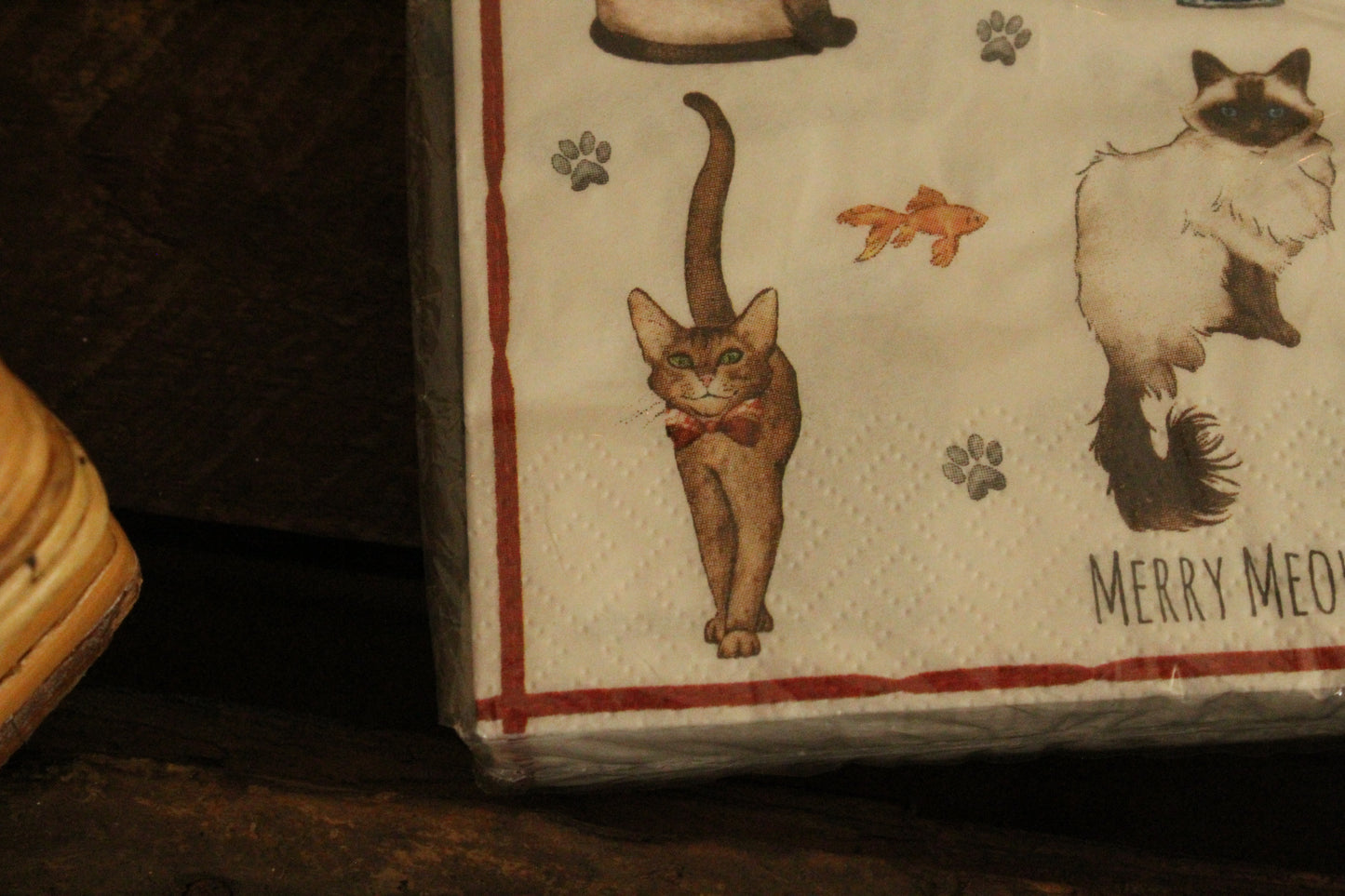 Christmas Serviettes - Merry Meowmas