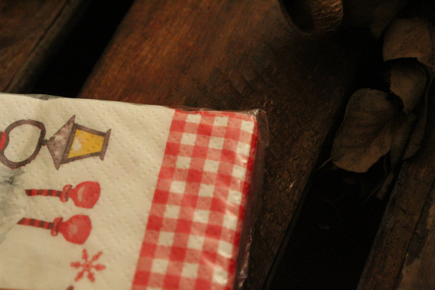 Christmas Serviettes - Gnomes red