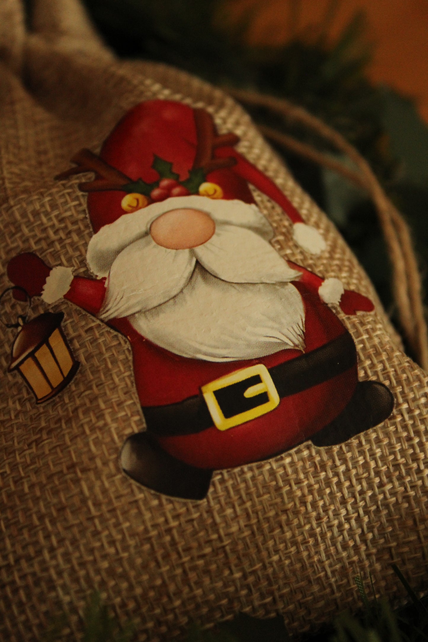 Christmas Wrapping - Hessian gift bag Gnomes (10 x 15) *Diff Styles