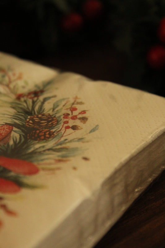 Christmas Serviettes - Fairy White