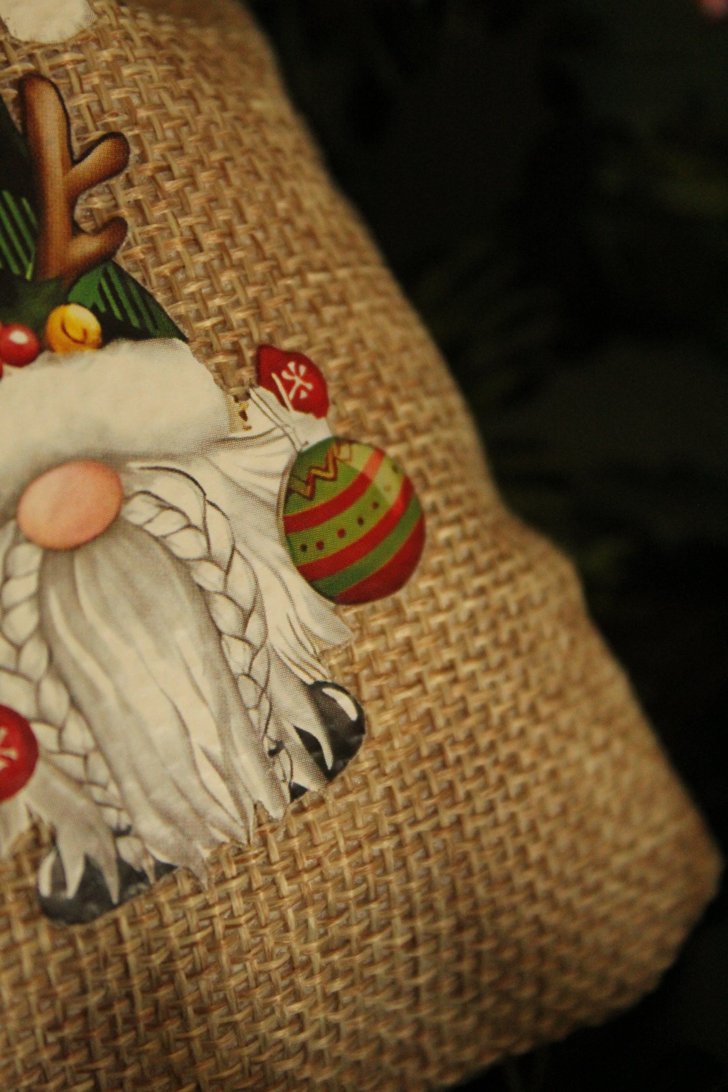 Christmas Wrapping - Hessian gift bag Gnomes (10 x 15) *Diff Styles