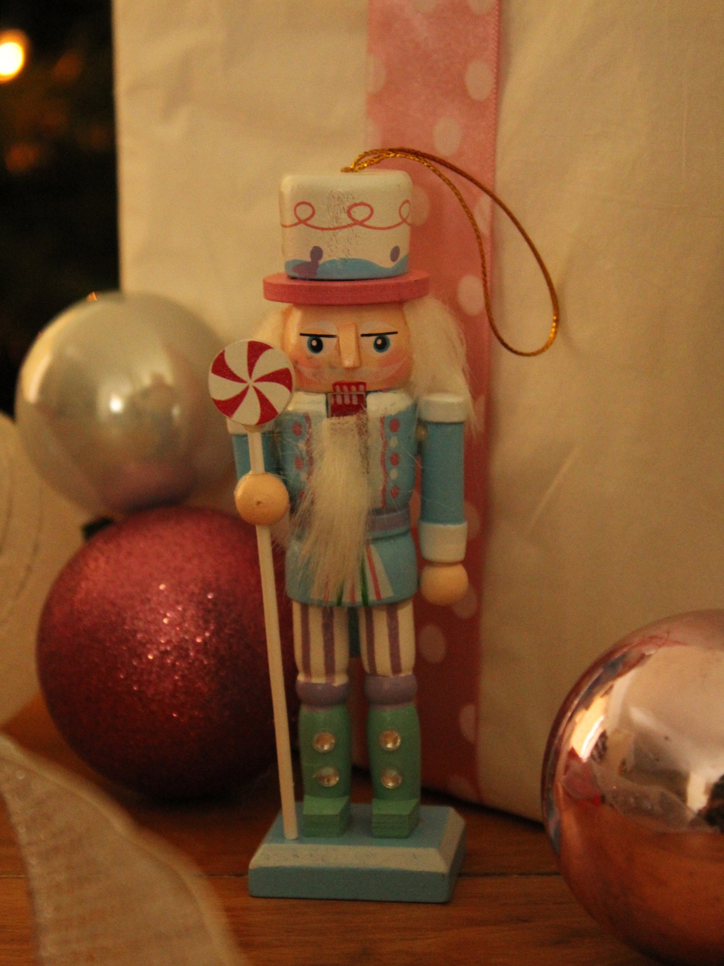 Christmas Nutcracker Ornament - Pastel