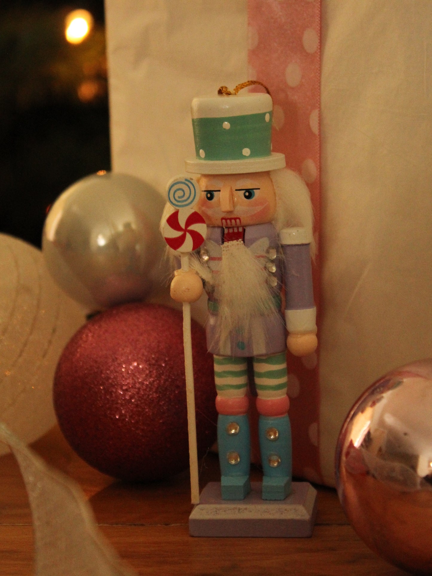 Christmas Nutcracker Ornament - Pastel