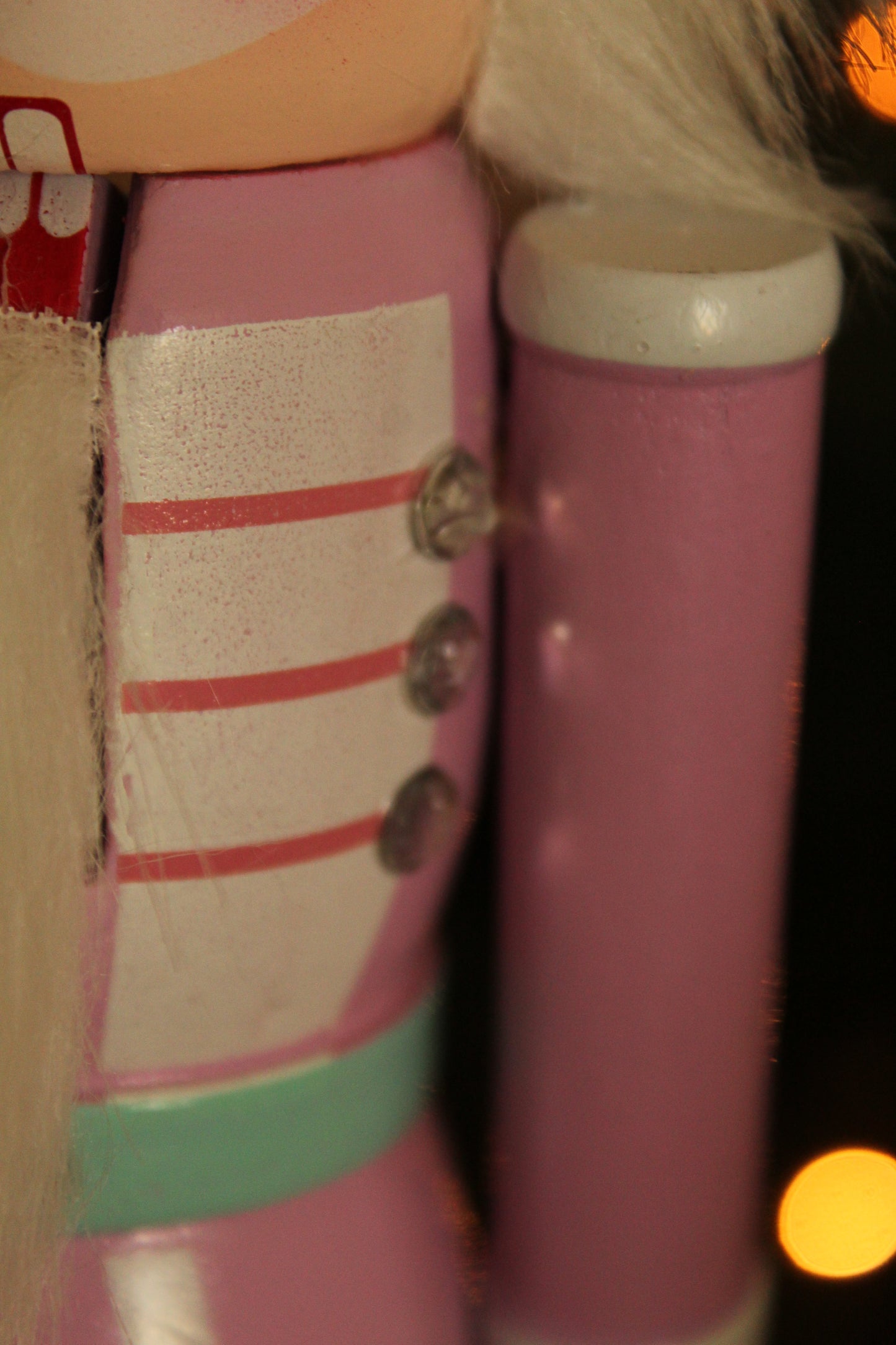 Christmas Nutcracker - Pastel Green Stripes 30cm