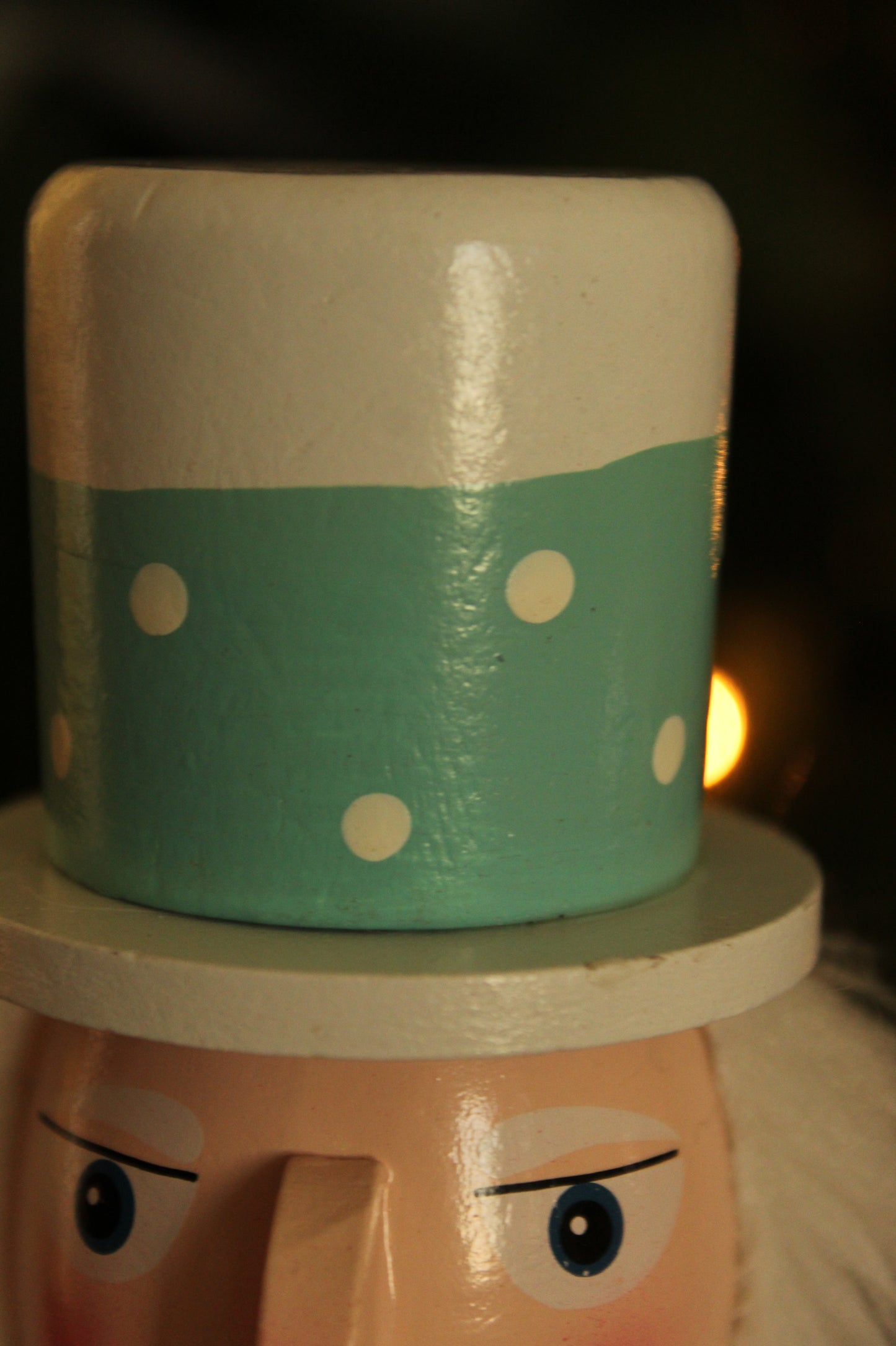 Christmas Nutcracker - Pastel Green Stripes 30cm
