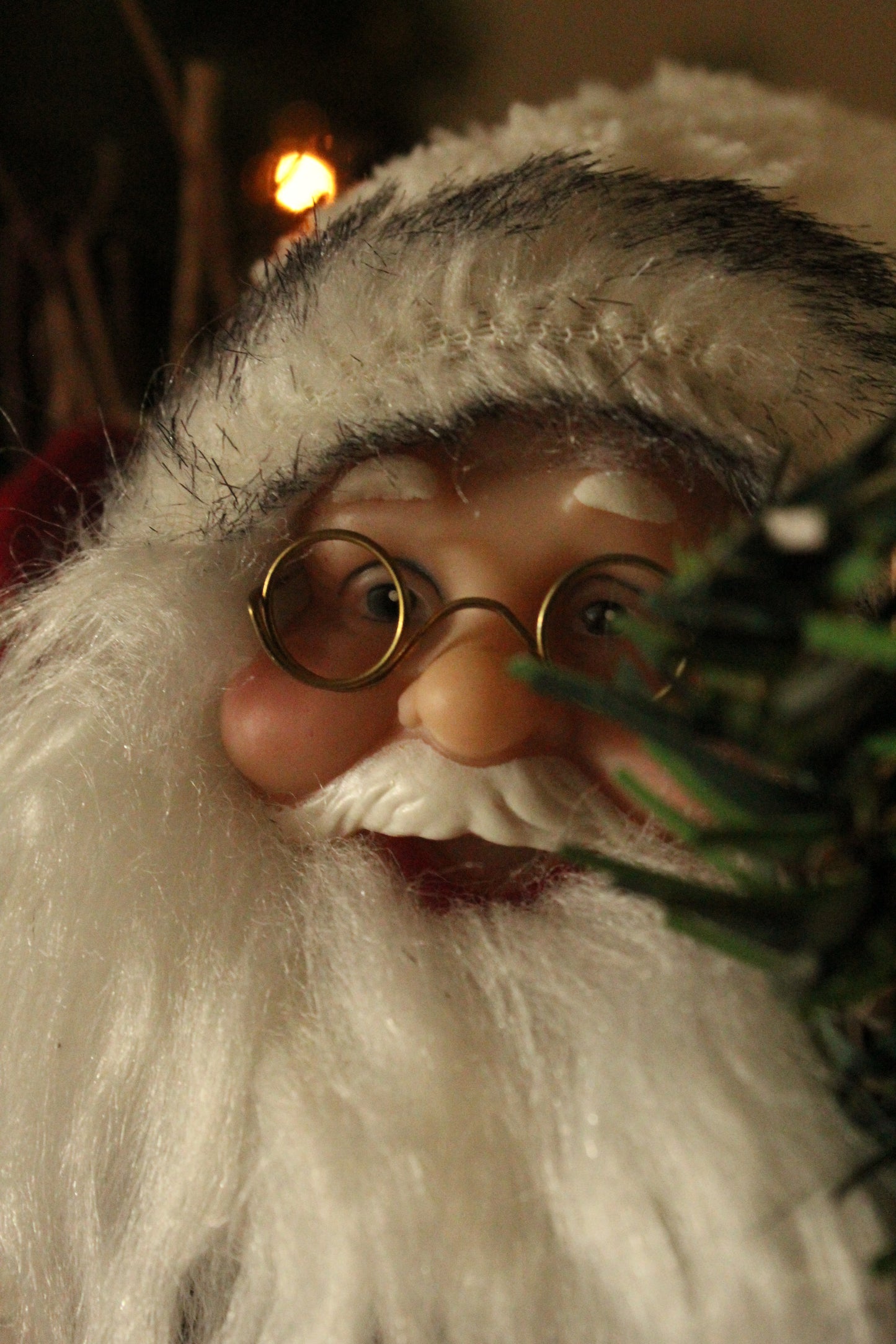 Christmas Santa - Grey 30cm