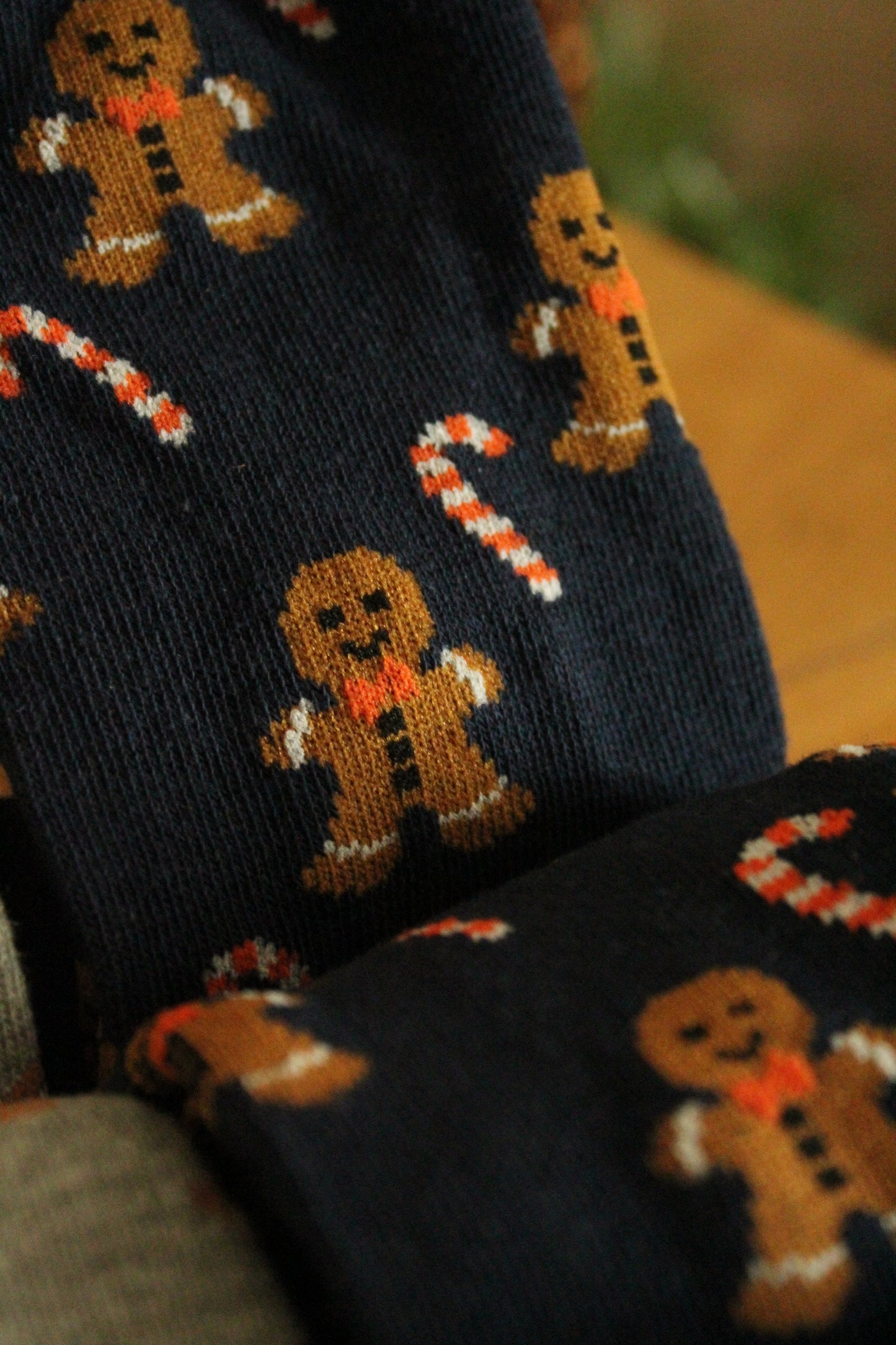 Christmas Socks - Gingerbread man and candy cane (35-38)