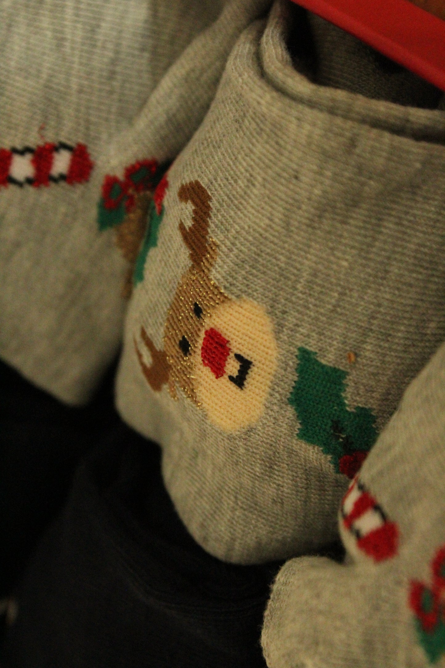 Christmas Socks - Wreath Grey (35 - 39)