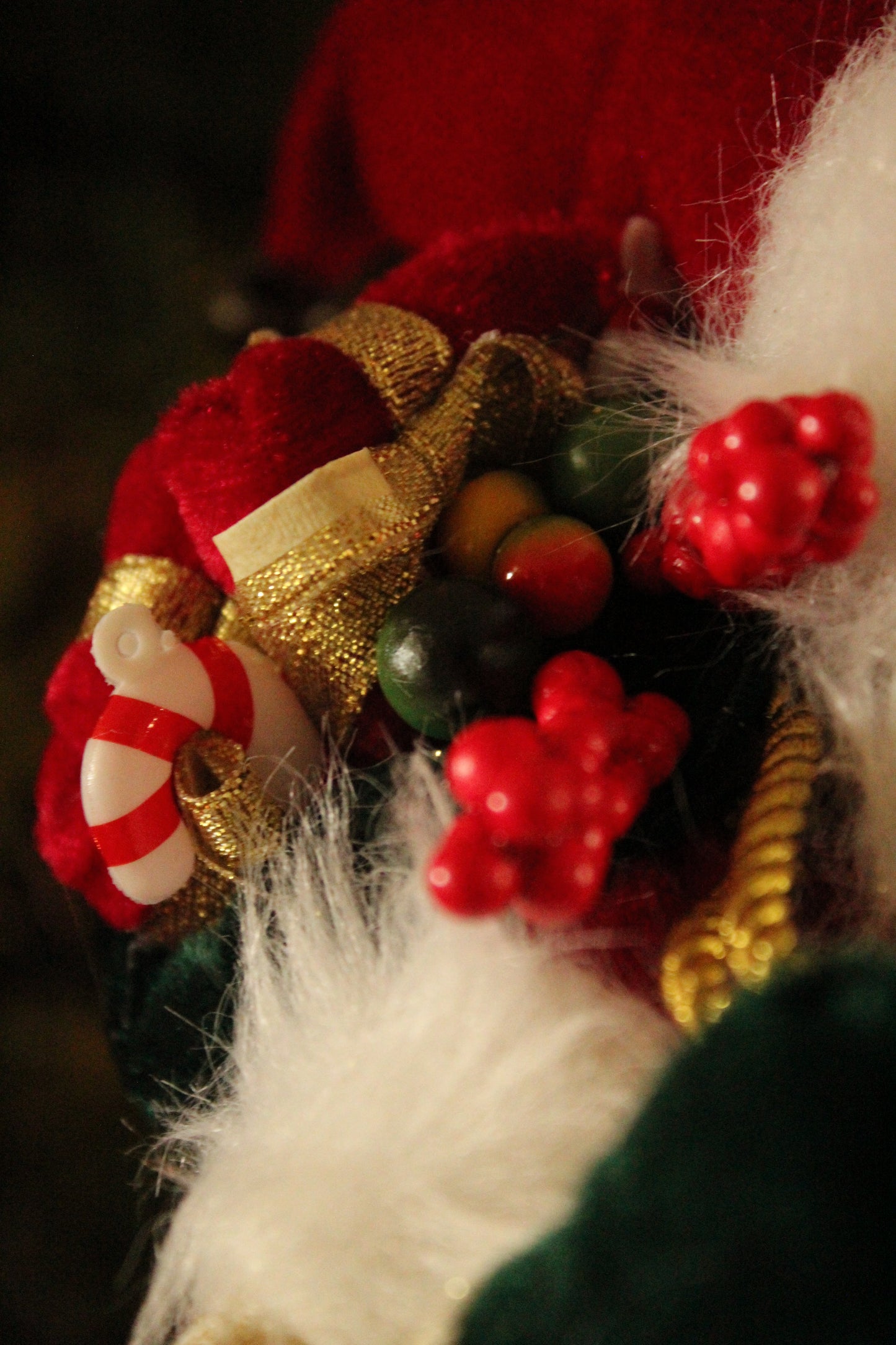 Christmas Santa - Green 30cm