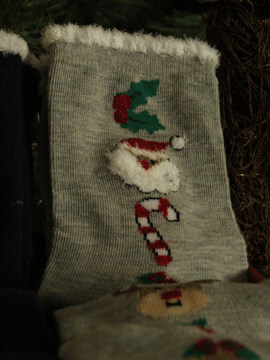 Christmas Socks - Wreath Grey (35 - 39)