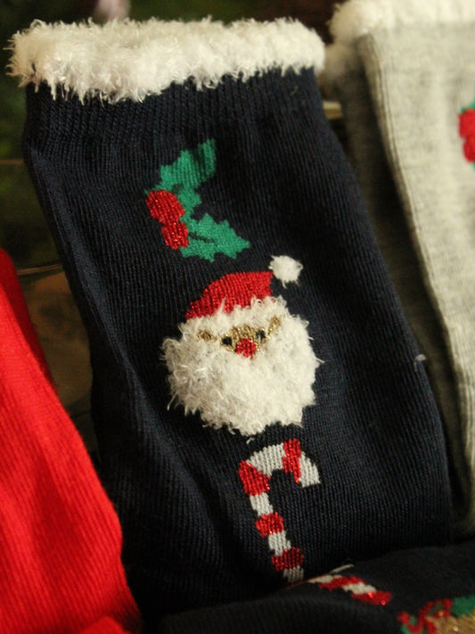 Christmas Socks - Wreath Blue (35 - 39)