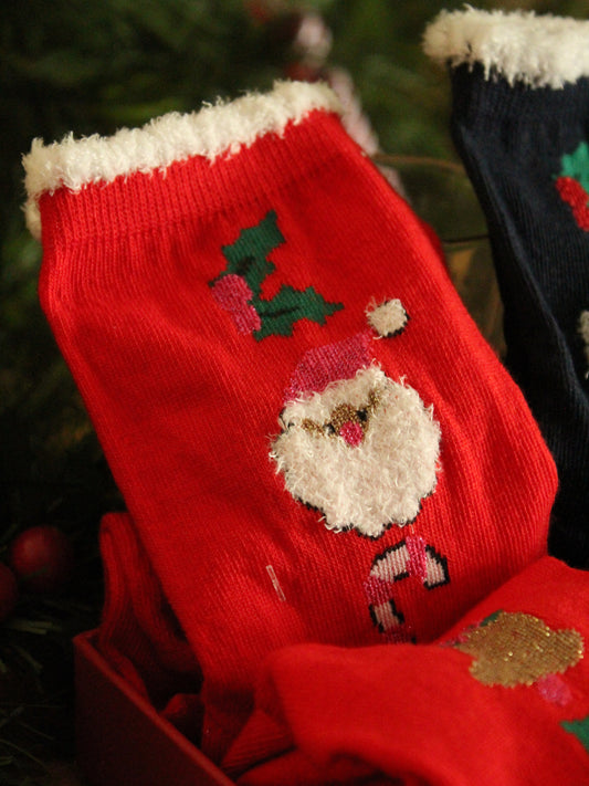 Christmas Socks - Wreath Red (35 - 39)