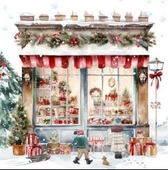 Christmas Serviettes - Classic Christmas Street