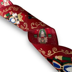 Christmas Ribbon - Nutcracker Red