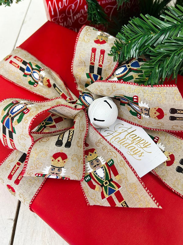 Christmas Ribbon - Nutcracker Natural