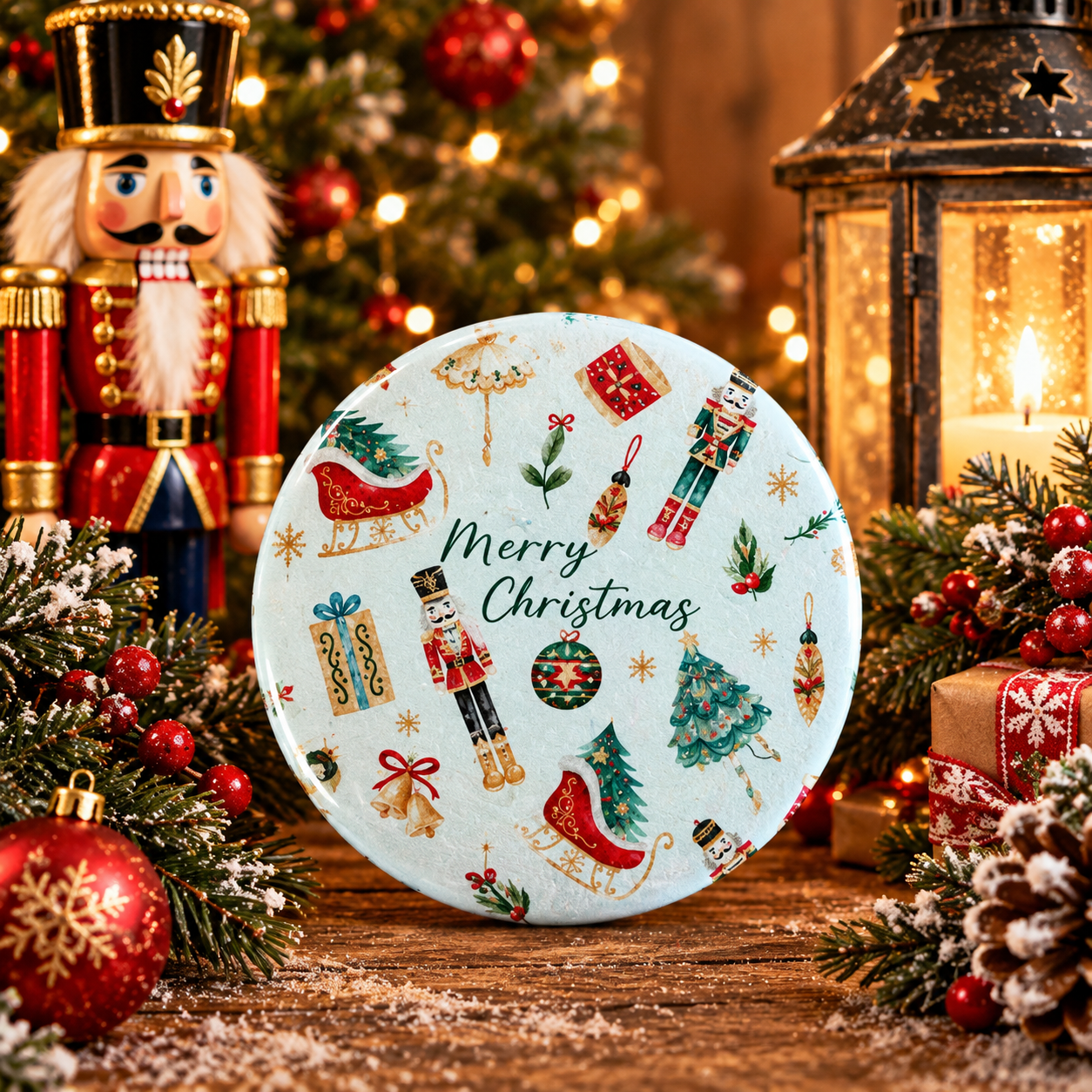 Christmas Fridge Magnet - Nutcracker - Merry Christmas