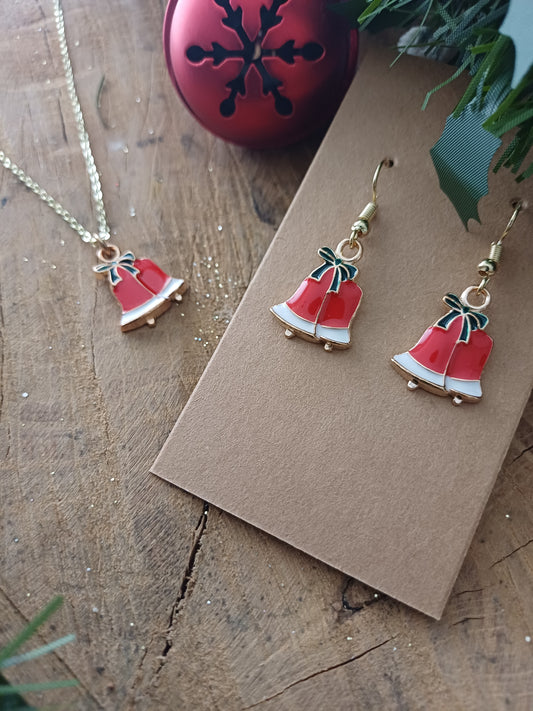 Christmas Earrings - Red Bells