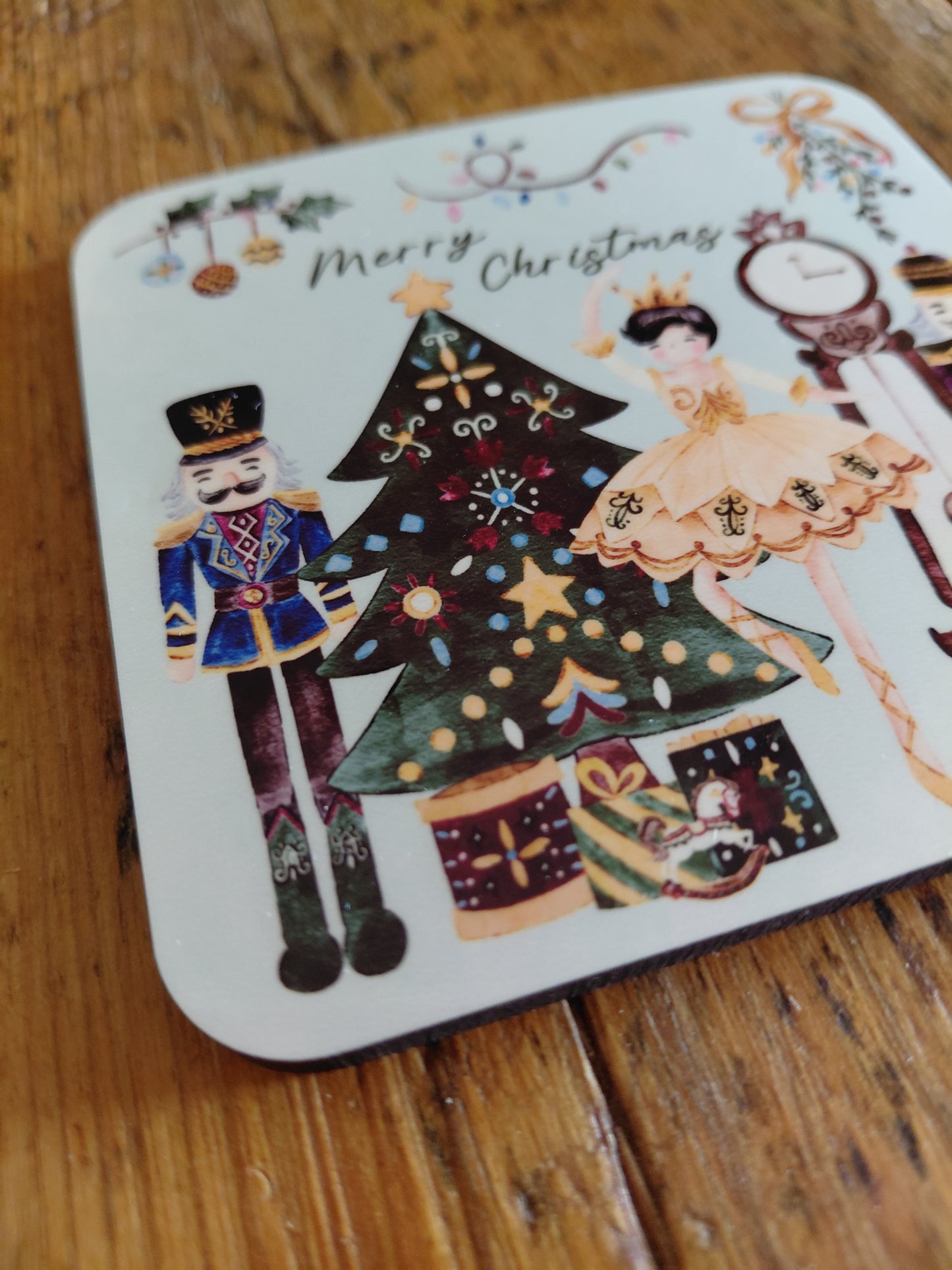 Christmas Coaster - Nutcracker - Yellow fairy