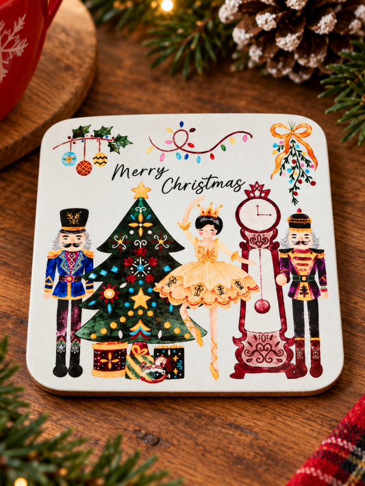 Christmas Coaster - Nutcracker - Yellow fairy