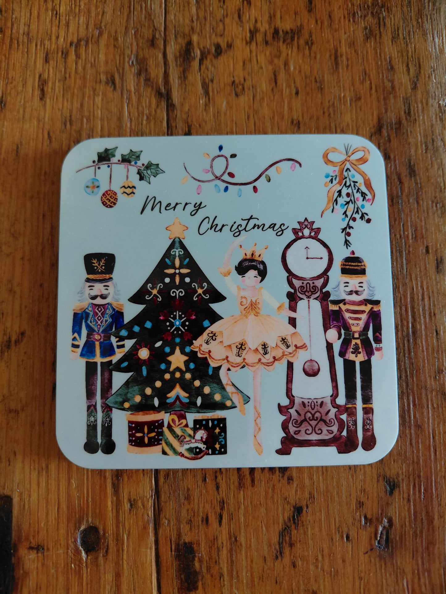 Christmas Coaster - Nutcracker - Yellow fairy