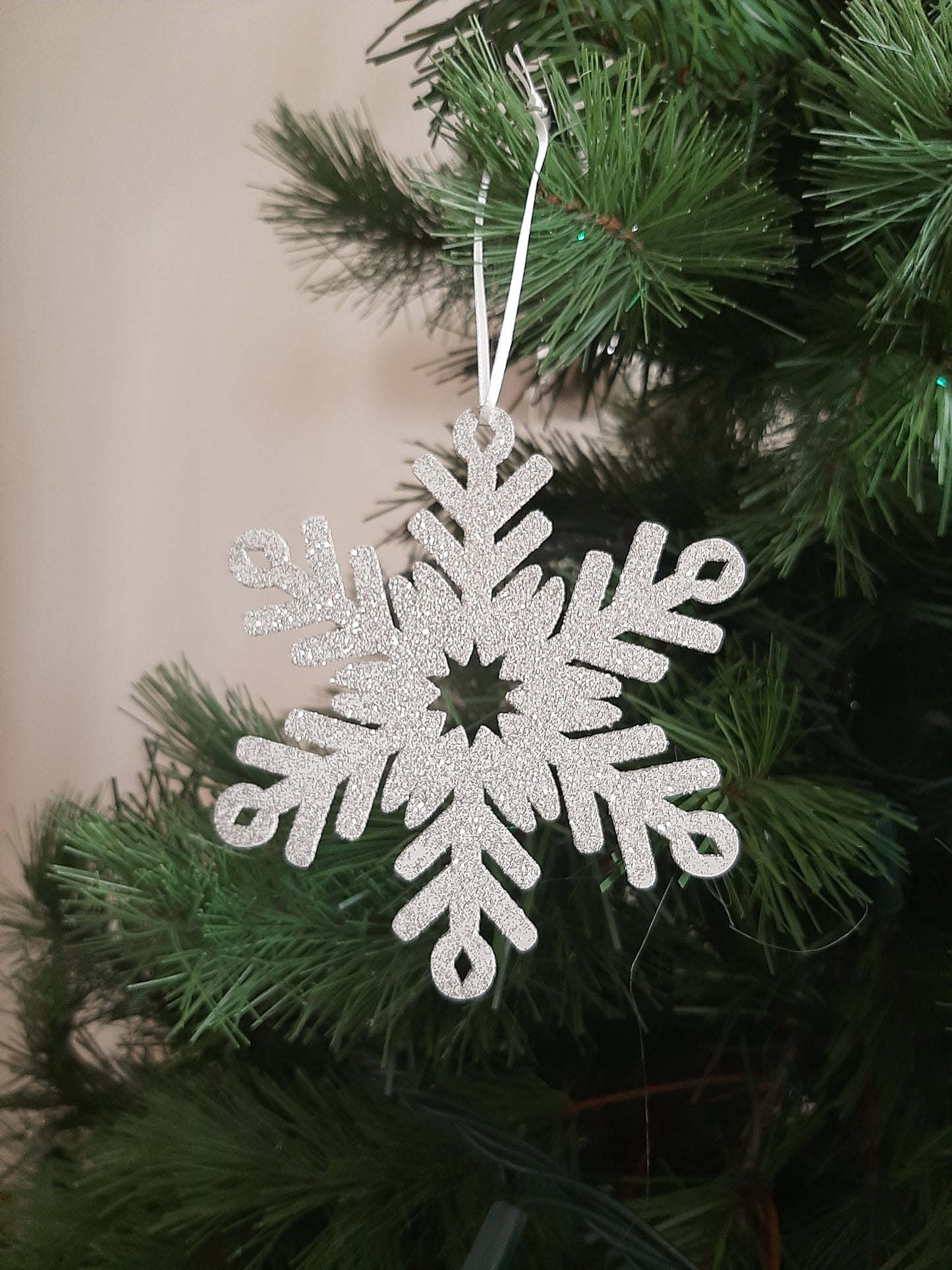 Ornament - Platinum Snowflake Small