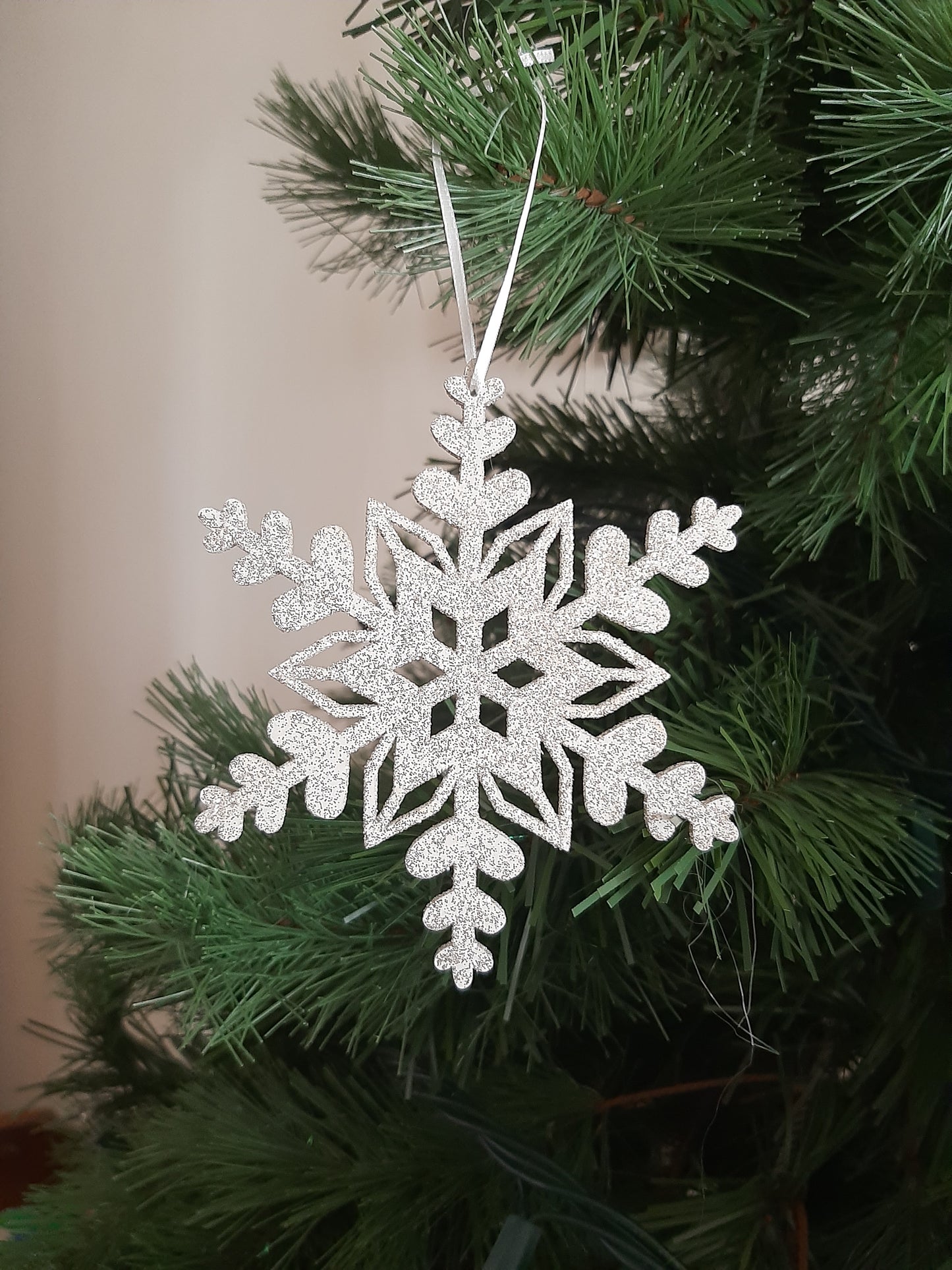 Ornament - Platinum Snowflake Small