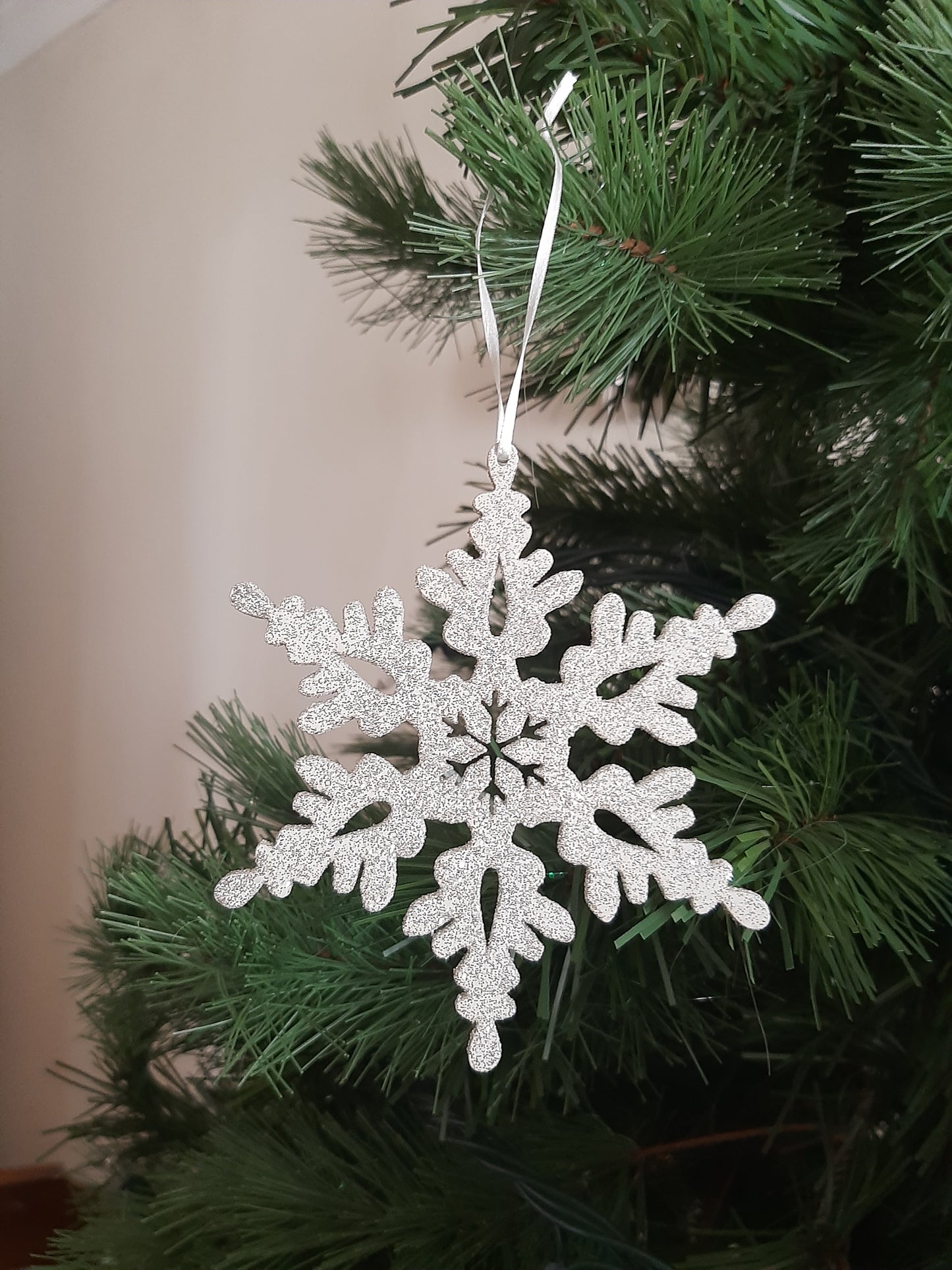 Ornament - Platinum Snowflake Small