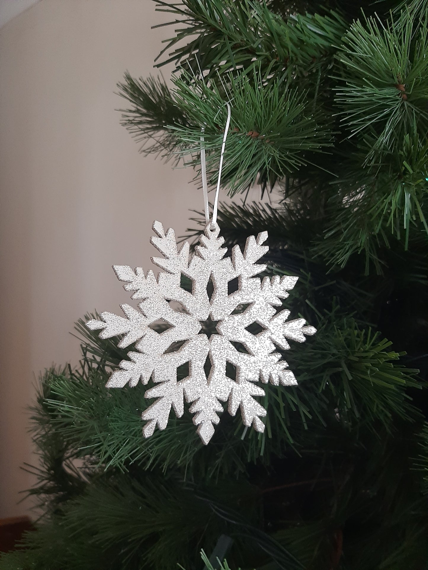 Ornament - Platinum Snowflake Small