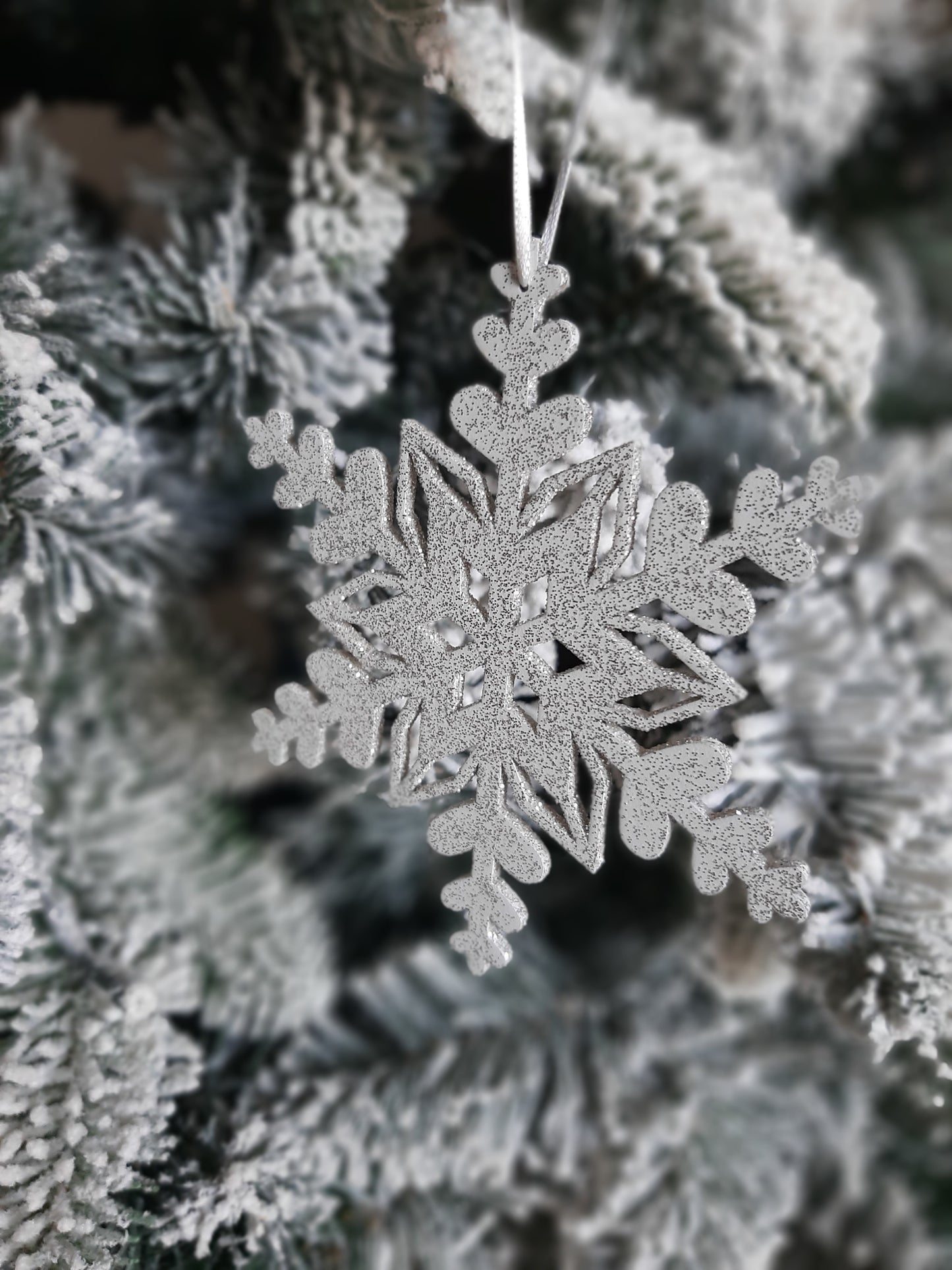 Ornament - Platinum Snowflake Small