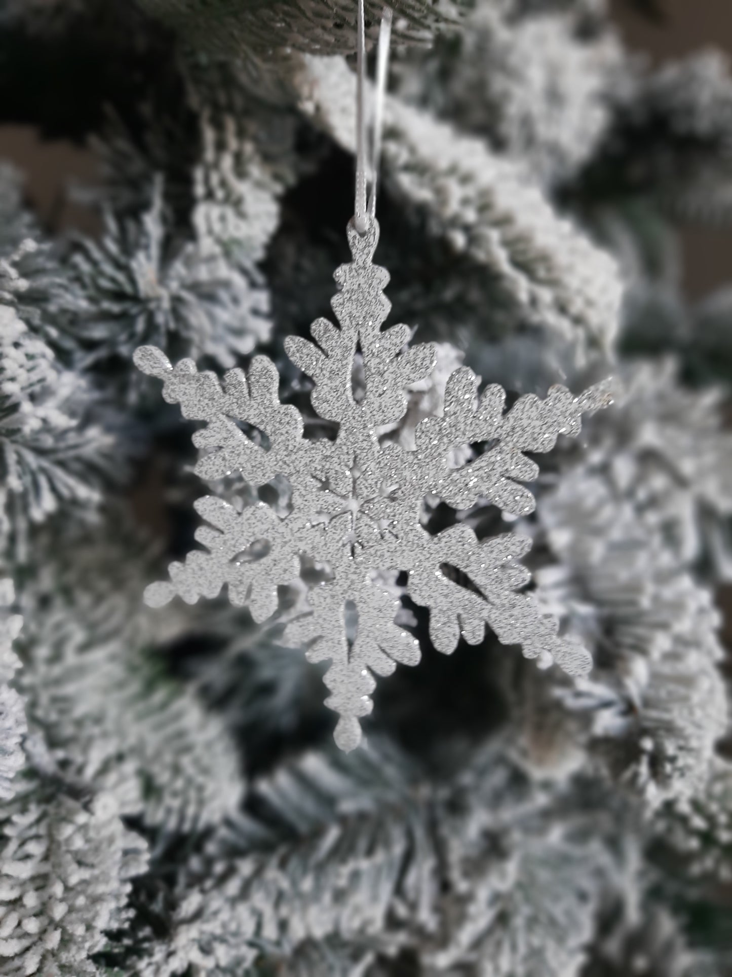 Ornament - Platinum Snowflake Small