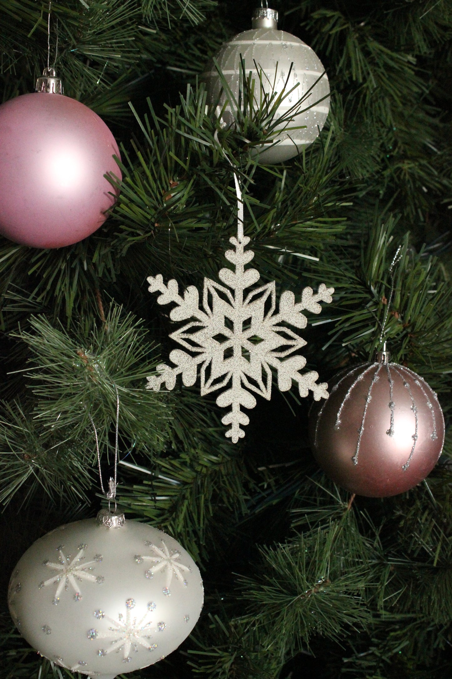 Ornament - Platinum Snowflake Small