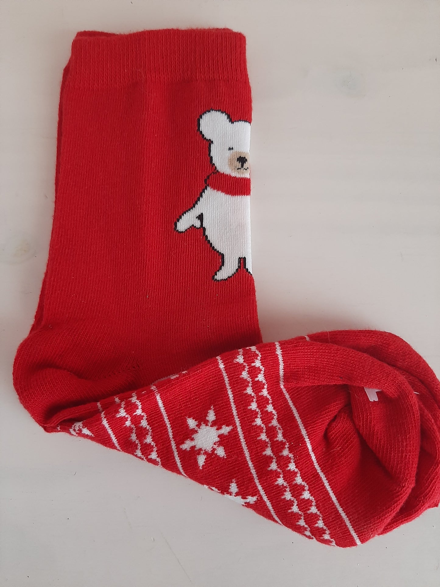 Christmas Socks - Red Bear (36-39)