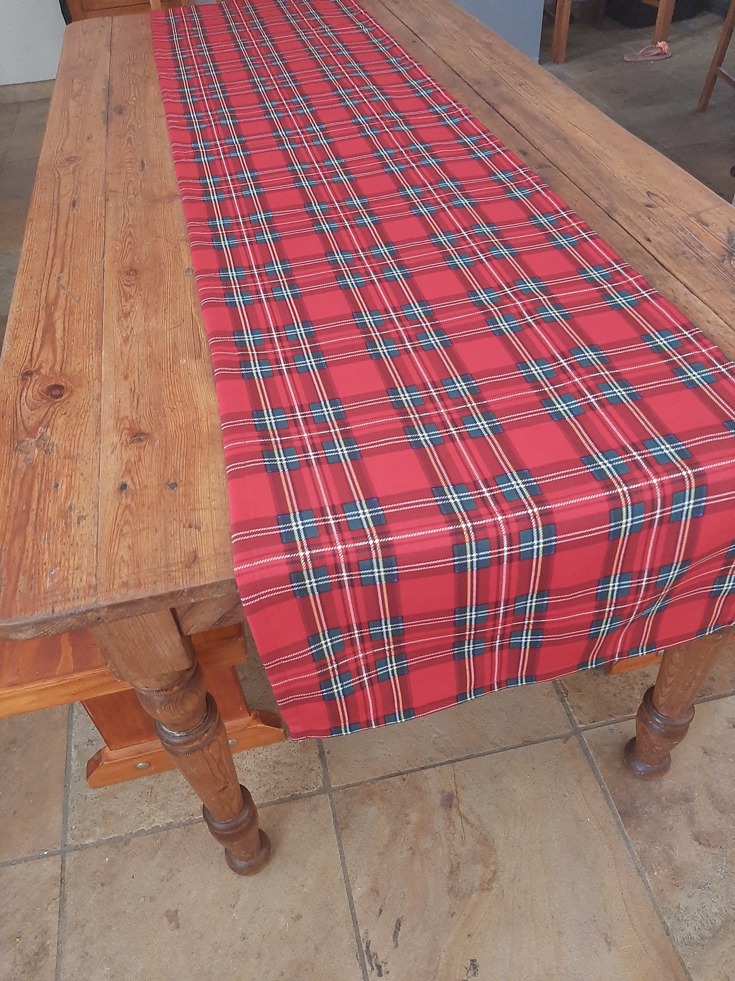 Table Runner - Red Tartan 2000 x 500