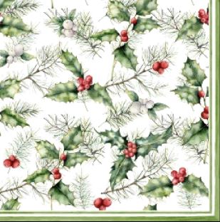 Christmas Serviettes - Holly