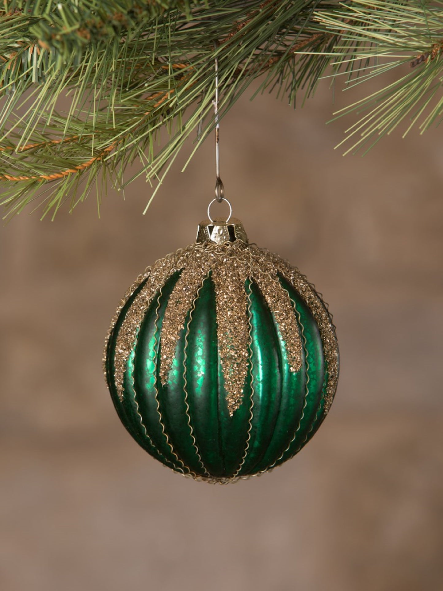 Ornament - Jewel-Tide Glass Glitter Drip Ball