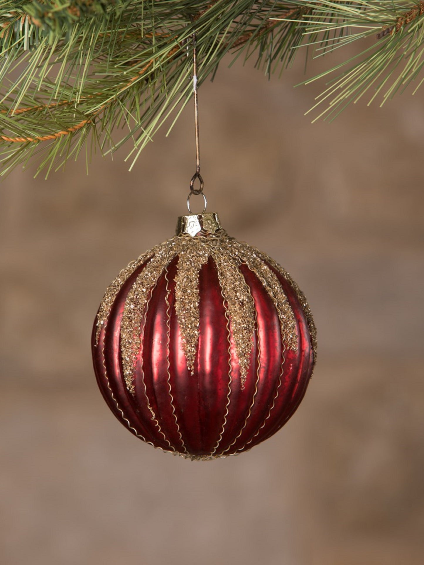 Ornament - Jewel-Tide Glass Glitter Drip Ball