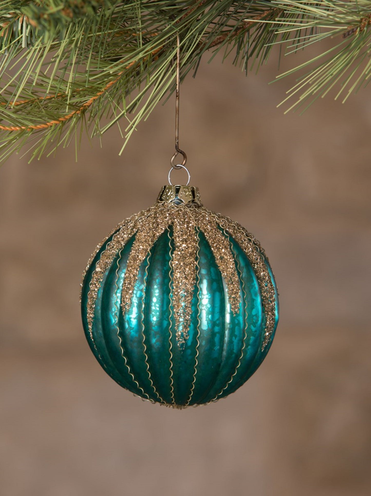 Ornament - Jewel-Tide Glass Glitter Drip Ball