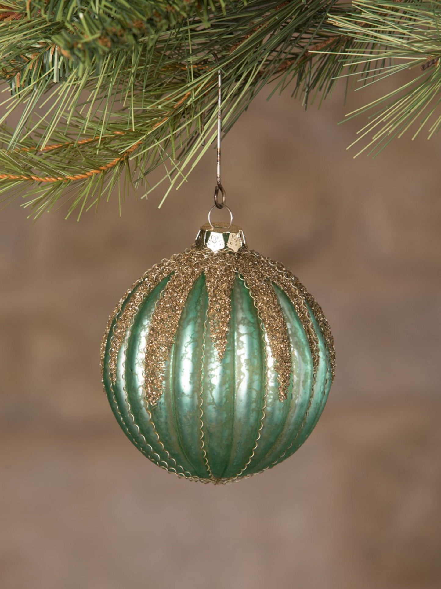 Ornament - Jewel-Tide Glass Glitter Drip Ball