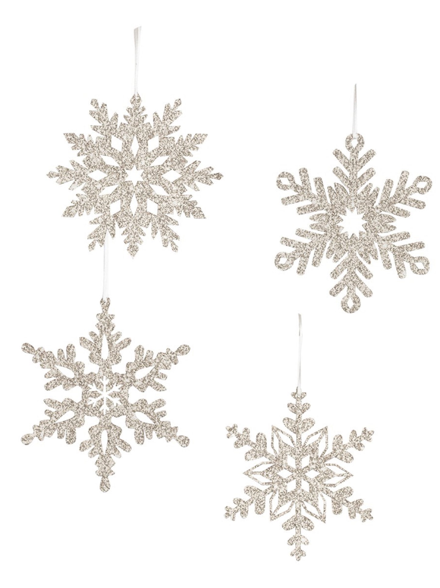 Ornament - Platinum Snowflake Small