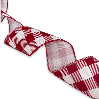 Christmas Ribbon - Red & White